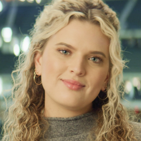 Claire Girman, Manager of Marketing and Advertising at the Texas Rangers logo